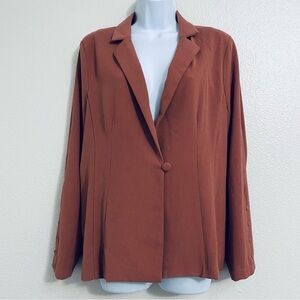 Women's Lightweight Pink Blazer XL Preppy Academia Office Siren Capsule‎